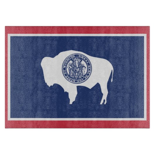 Statenvlag Wyoming, Verenigde Staten Snijplank (Voorkant)