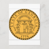 Statenzegel Georgië (VS) Briefkaart (Voorkant)