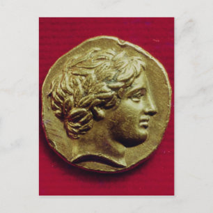 Stater van de koning van Macedonië Philip II Briefkaart