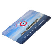 Stateroom deur marker aangepaste pensioen cruise magneet (Linkerzijde)