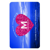 Stateroom deur marker huwelijksreis cruise roze ha magneet (Verticaal)