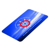 Stateroom deurmarker gepersonaliseerde pensionerin magneet (Linkerzijde)