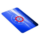 Stateroom deurmarker gepersonaliseerde pensionerin magneet (Rechterzijde)