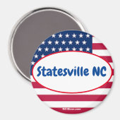 Statesville NC Patriotic Places magnet (Voorkant / Achterkant)
