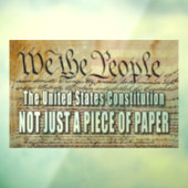 Static Cling Decal U.S.-grondwet (Vel 3)