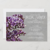 Statice Bridal Shower Invitations Kaart (Voorkant)