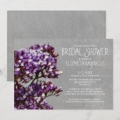 Statice Bridal Shower Invitations Kaart (Voorkant / Achterkant)