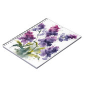 Statice - Watercolor bloemen Notitieboek (Linkerzijde)
