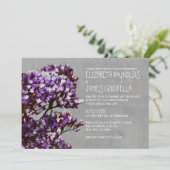 Statice Wedding Invitations Kaart (Staand voorkant)