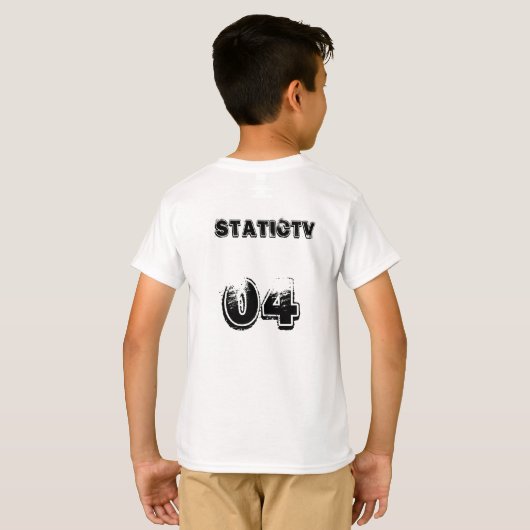 StaticTv medium T-shirt (Achterkant volledig)