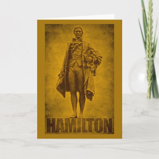 Statig Alexander Hamilton-ontwerp Kaart (Voorkant)