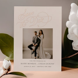 STATIG Huwelijksfoto Save The Date Folie Uitnodiging