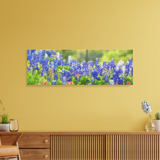 Statige Bluebonnets Canvas Afdruk (Insitu (Woonkamer))