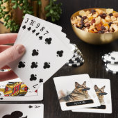 Statige Duitse Herdershond Personaliseer Pokerkaarten (Insitu)