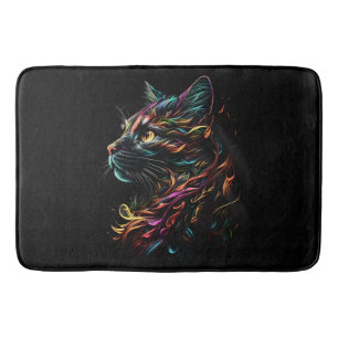 Statige kattenprofiel badmat