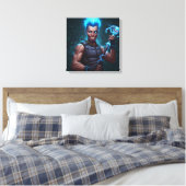 Statige Nar Canvas Afdruk (Insitu (Slaapkamer))