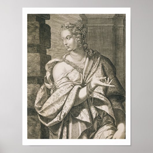 Statilia Messalina derde vrouw van Nero (graving) Poster (Voorkant)