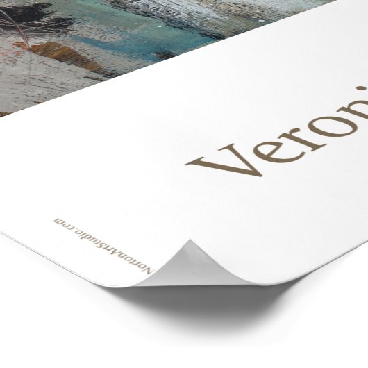 Station 6: Veronica gooit het gezicht van Jezus. Poster (Hoek)