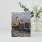 Station Amsterdam Briefkaart (Staand voorkant)