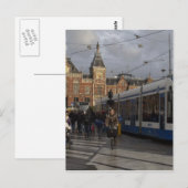 Station Amsterdam Briefkaart (Voorkant / Achterkant)