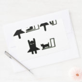 Station baby wijzigen rechthoekige sticker (Envelop)