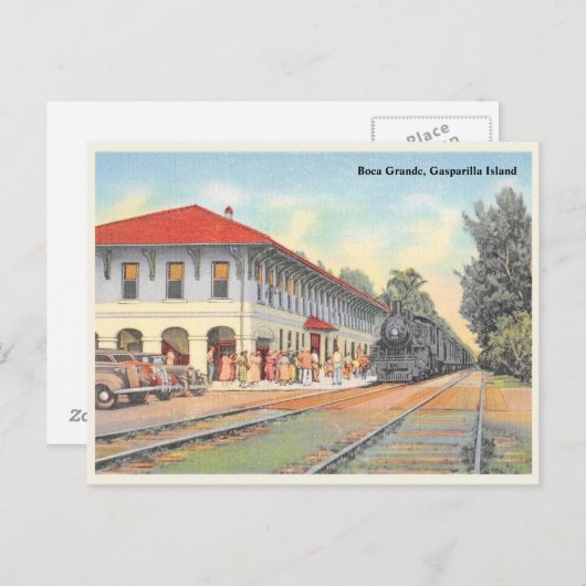  station Boca Grande Gasparilla Briefkaart (Voorkant / Achterkant)