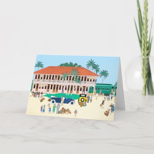 Station Boca Grande Railroad 1928 Kaart (Voorkant)