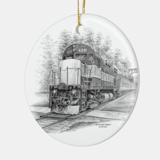 Station Brecksville (CVNP) Keramisch Ornament (Links)