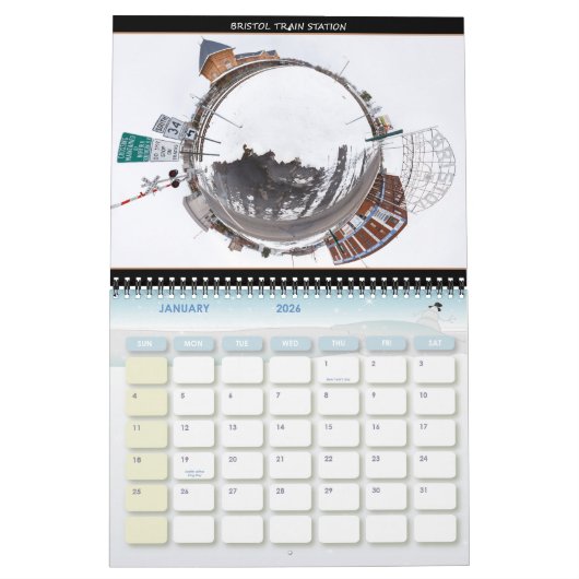 Station Bristol Train Kalender (Jan 2026)