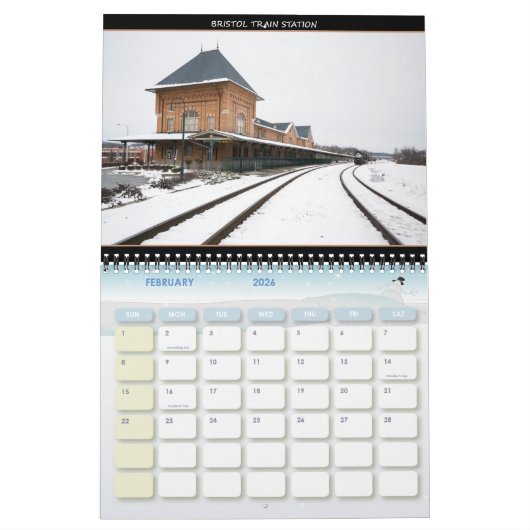 Station Bristol Train Kalender (Feb 2026)