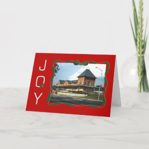 Station Bristol Virginia Joy Feestdagen Kaart