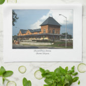 Station Bristol Virginia Theedoek (Gevouwen)