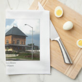 Station Bristol Virginia Theedoek (Quarter Fold)