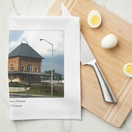 Station Bristol Virginia Theedoek (Quarter Fold)