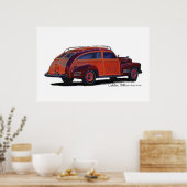 Station Cadillac 1941 Wagon/Woody Poster (Keuken)