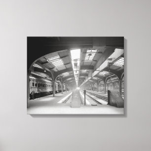 Station Chicago, 1920.  foto Canvas Afdruk