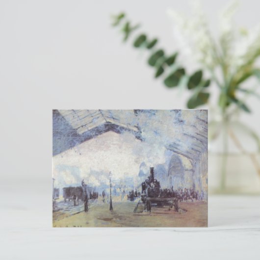 Station Claude Monet Train Briefkaart (Staand voorkant)