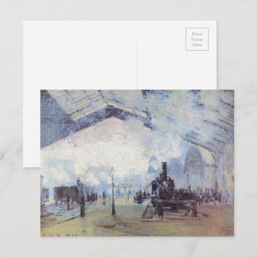 Station Claude Monet Train Briefkaart (Voorkant / Achterkant)