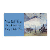 Station Claude Monet Train Etiket (Voorkant)