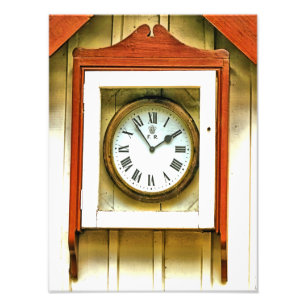 STATION CLOCK FOTO AFDRUK