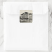 Station, Concord & Montreal Railroad, Concord Vierkante Sticker (Tas)