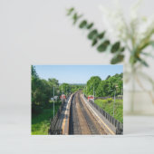 Station Deighton, Huddersfield Briefkaart (Staand voorkant)