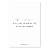 Station Drie, Jezus herfsten #1 Prayer Kaart (Achterkant)