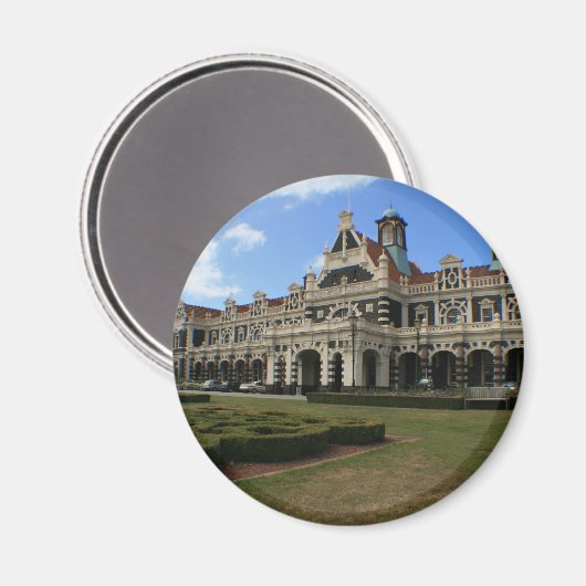 Station Dunedin, Nieuw-Zeeland Magneet (Voorkant / Achterkant)
