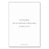 Station Elf, Jezus is versleten, Kaart van Prayer (Achterkant)