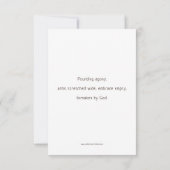 Station Elf, Jezus is versleten, Kaart van Prayer (Achterkant)