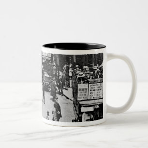 Station Finsbury Park, c.1923 Tweekleurige Koffiemok