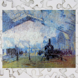 Station Gare Saint-Lazare door Claude Monet Legpuzzel