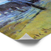 Station Gare Saint-Lazare door Claude Monet Poster (Hoek)