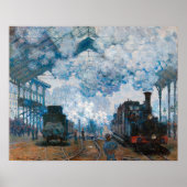 Station Gare Saint-Lazare door Claude Monet Poster (Voorkant)